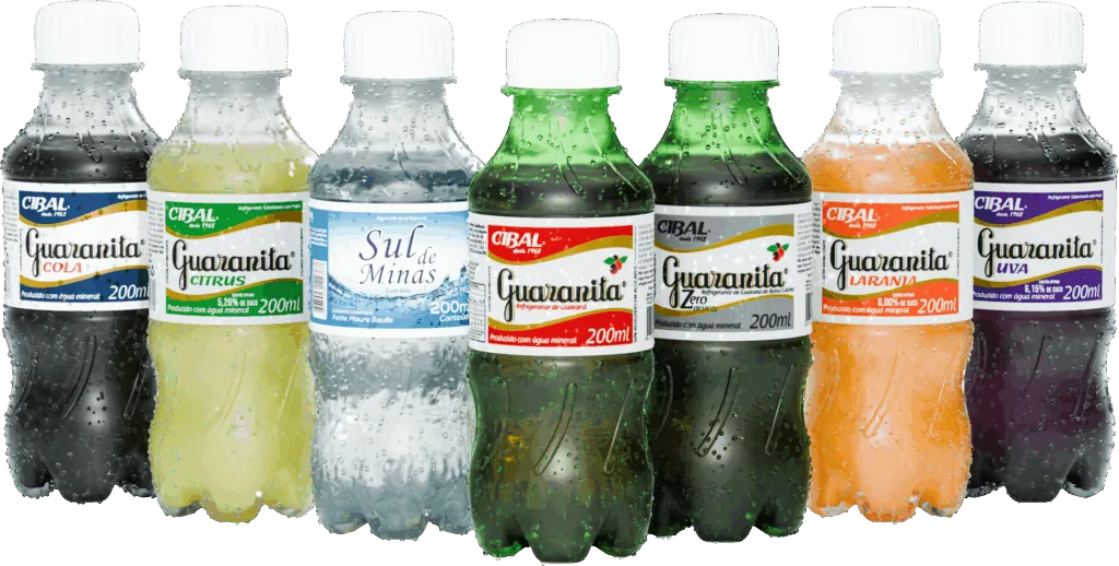 Embalagens 200 ml da família Guaranita